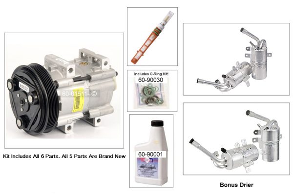 2000 - 2002 Ford Focus Zetec A/C AC compressor *kit* 4F2Z19703AB