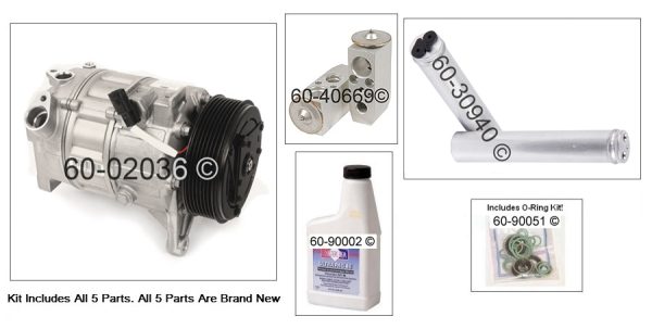 New A/C AC Compressor Nissan Altima 3.5L 2007 - 2013 FULL KIT 92600JA10A