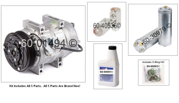 Volvo S60 S80 NEW AC A/C Compressor FULL KIT 8708581 10000189 1161627 30761388 506120823 8602278 8602359 8602622 8602998 8608287 8684287 958544