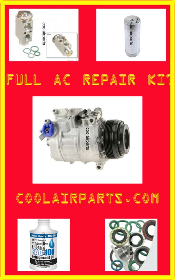 11293 New AC A/C Compressor with Clutch for BMW X3 2007-2010  2 Years Warranty FULL KIT