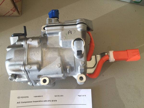 2010-2015 TOYOTA PRIUS REMANUFACTURED A/C COMPRESSOR W/ONE YEAR WARRANTY 042200-0652