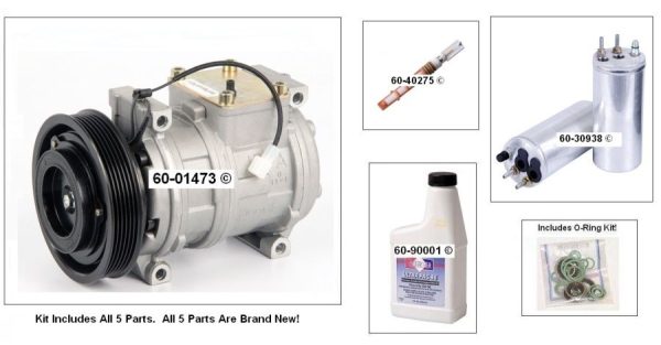 1999 - 2002 Jeep Wrangler 2.5 A/C AC Compressor w/ Kit 4698723AD