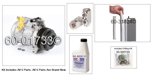 NEW AC COMPRESSOR BMW X5 2000 - 2002 TO 1st Oct 02 L6 CO 29018 FULL AC KIT