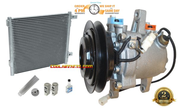 NEW AC Compressor Kubota Tractor M996 SV07E Compressor w/Drier Condenser 3C581-50060 3C581-97590 3C581-50040 RD451-93900