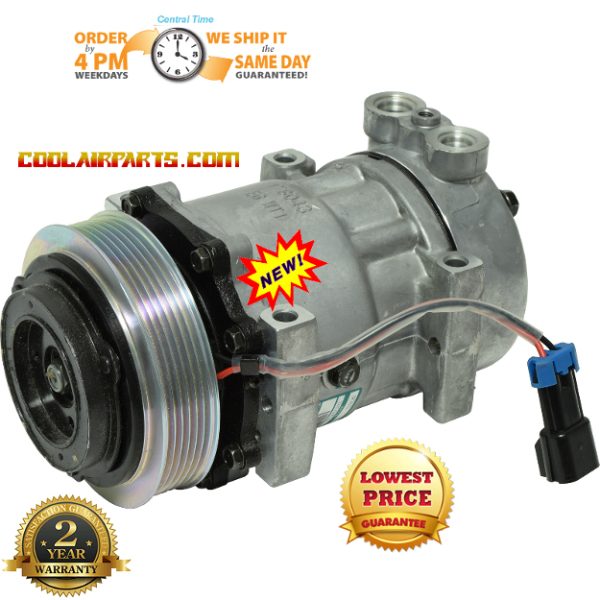 New SANDEN Style F696003121 A/C COMPRESSOR SD7H15SHD Peterbilt Kenworth 4080 U4080 Caterpillar 4377