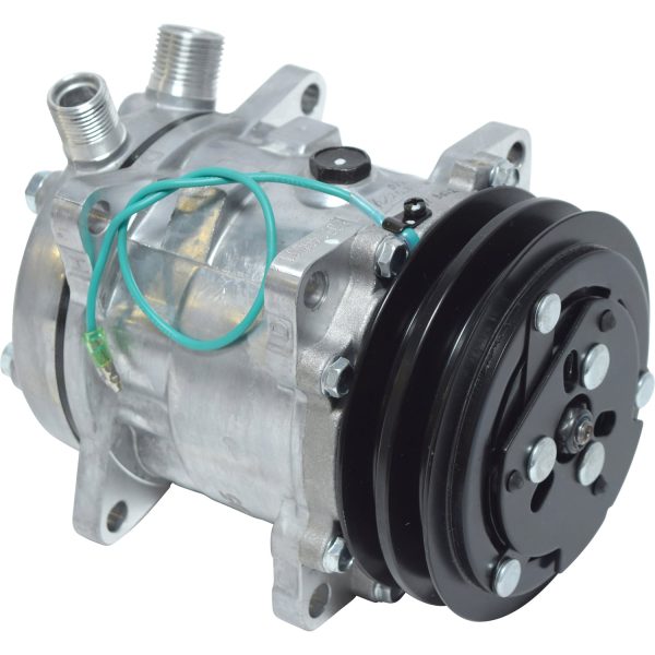 New Sanden 9077 - 5073 AC Compressor S5073 24 volt SD5H09 R134a SD505 ABPN83304662 D777-1 D782-3