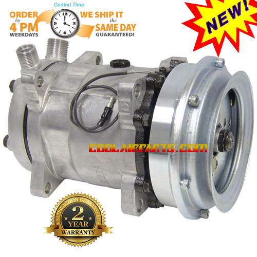 AC Compressor For Freightliner Peterbilt Trucks – Sanden Type, Replaces 4041 4426 4696