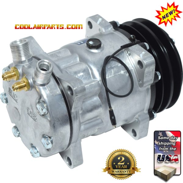 New A/C Compressor and Clutch Sanden Style 7409 - E5UZ19703A  FORD E-350 Econoline Club 1522067 1522104