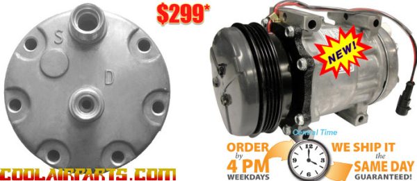 NEW SANDEN 8279 AC Compressor Ford New Holland Case IHTractor 87519620 T4020 T4020V 87519620 C1106-7036T 1706-7029