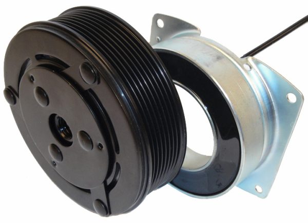 Volvo Peterbilt Freightliner HD Trucks York A/C AC 8 Grooves Compressor Clutch Assembly 12 volt 2 wires 85100996 2425247 BSM303123 IMXA3294