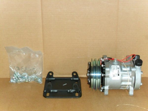 New OEM Sanden CompressorFreightliner Hot Rod Custom Dealer AC w/Tubo Ports From York to SANDEN Rotary Conversion 2 Grooves A/C Air Conditioner