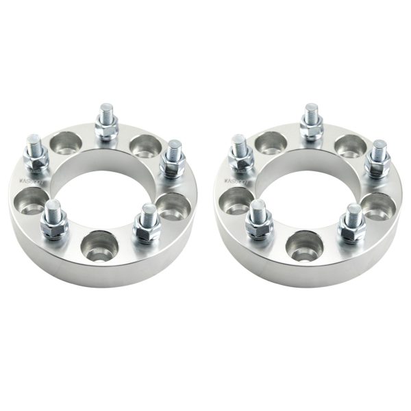 2 Wheel Spacers Adapters 5x4.75 1.25" |12x1.5 Studs Fits Chevy Camaro Corvette WAS0007
