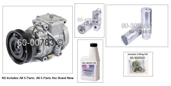 1998 - 2000 Toyota RAV4 New  AC Compressor	Kit  2 Years Warranty 15-21266